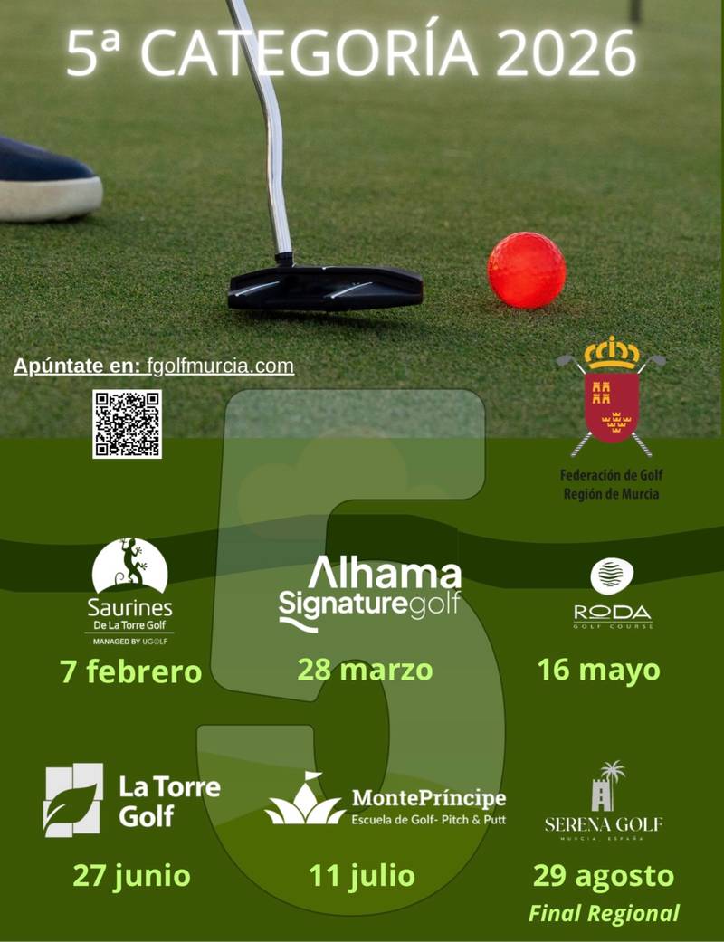 Circuito 5ª Categoría Federación Región de Murcia de Golf