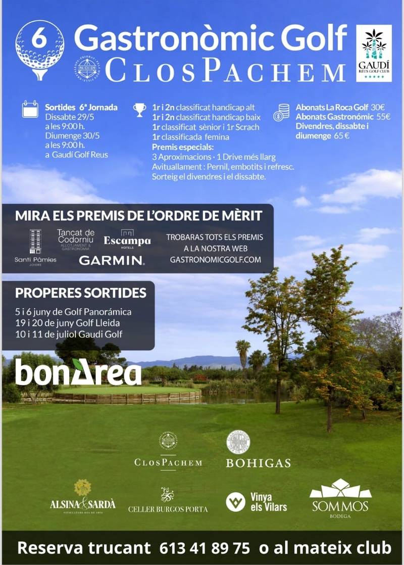 Circuito Gastronomic Golf Clos Pachem