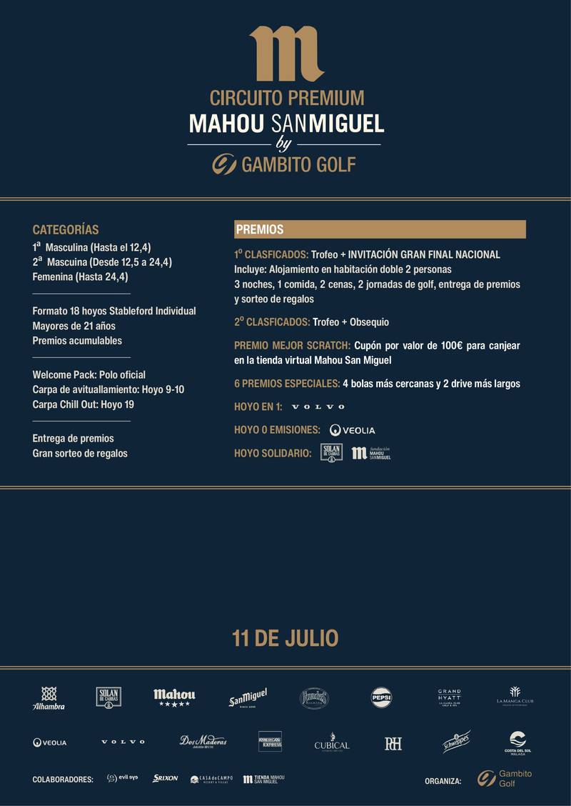 Circuito Premium Mahou San Miguel by Gambito Golf
