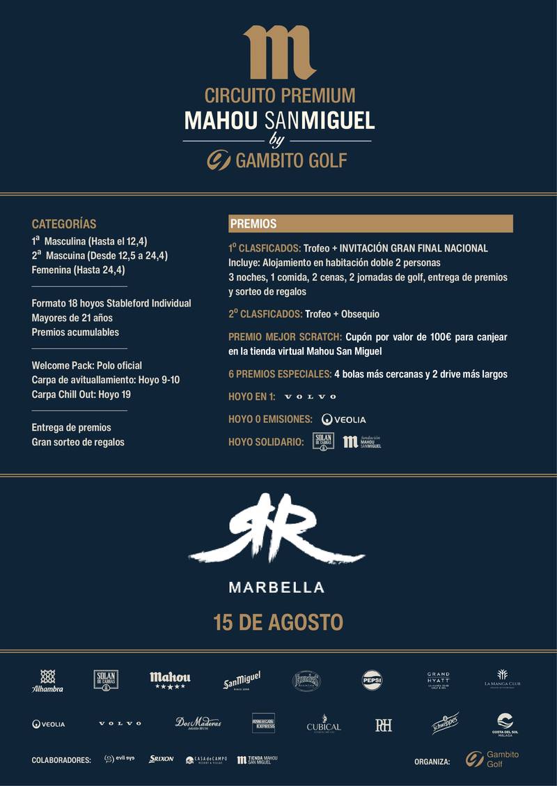 Circuito Premium Mahou San Miguel by Gambito Golf