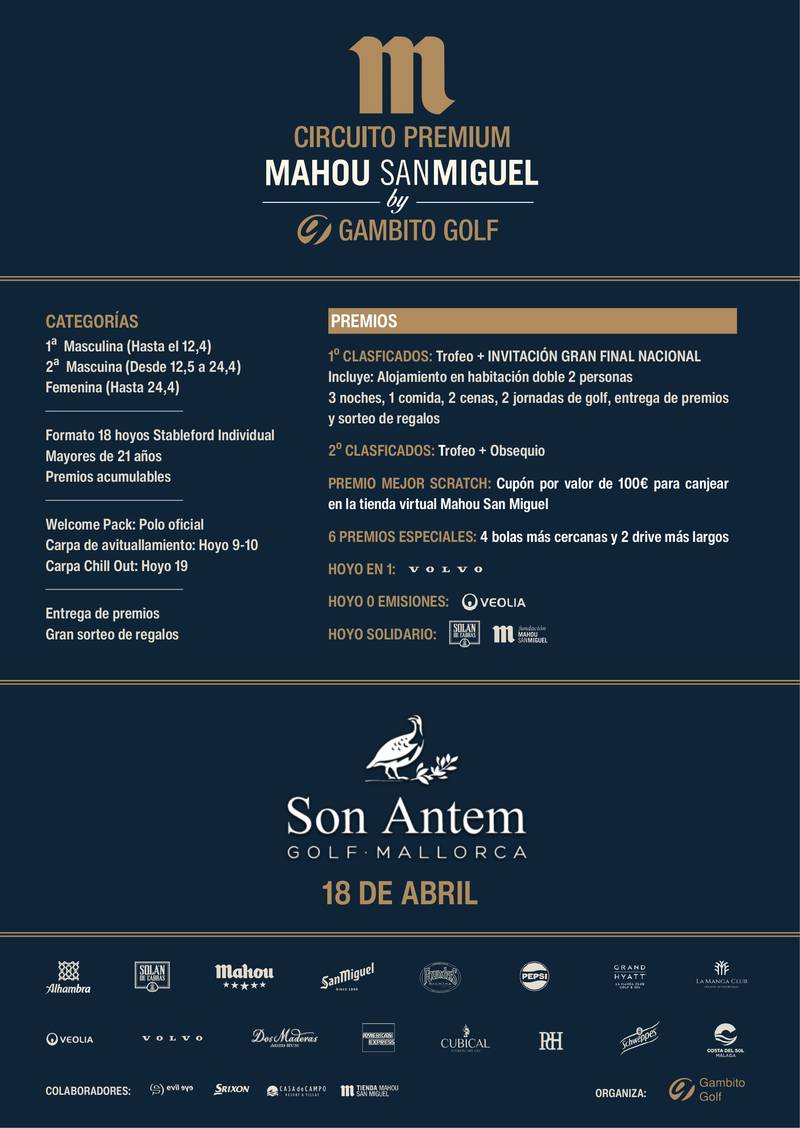 Circuito Premium Mahou San Miguel by Gambito Golf