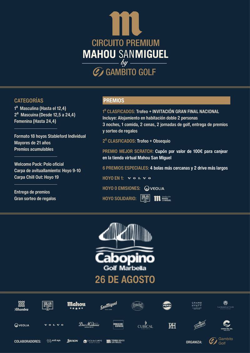 Circuito Premium Mahou San Miguel by Gambito Golf