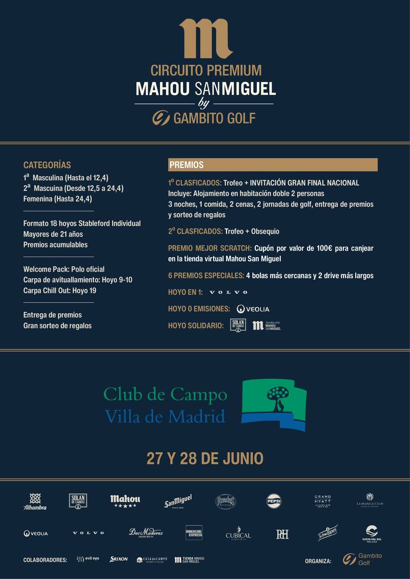 Circuito Premium Mahou San Miguel by Gambito Golf