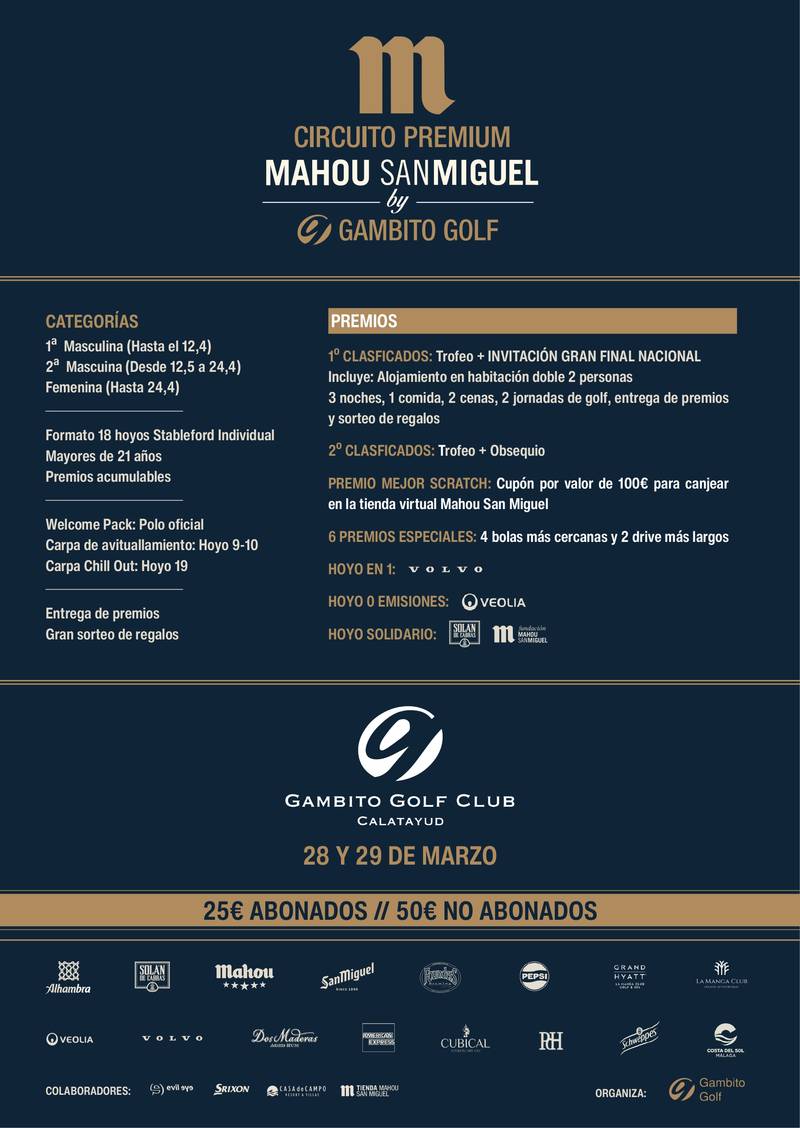 Circuito Premium Mahou San Miguel by Gambito Golf