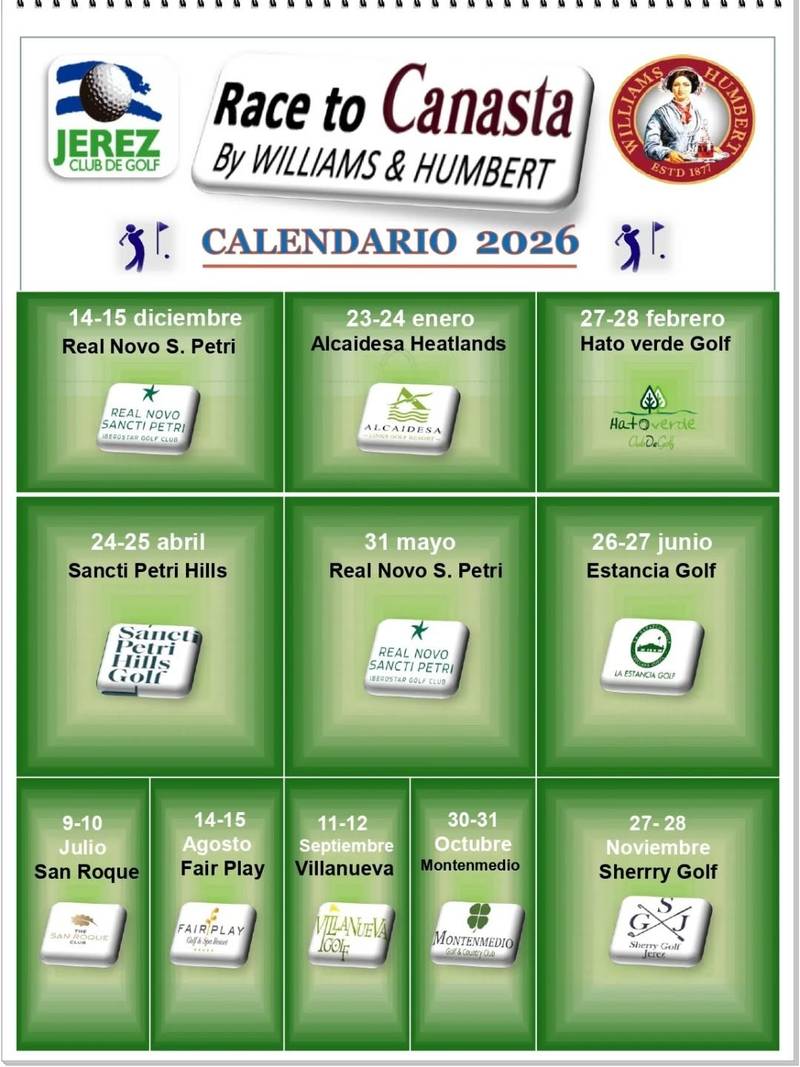 Race to Canasta by Williams Humbert Jerez Club de Golf