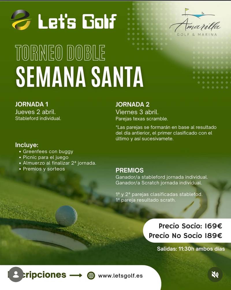 Torneo Doble Semana Santa Let´s Golf
