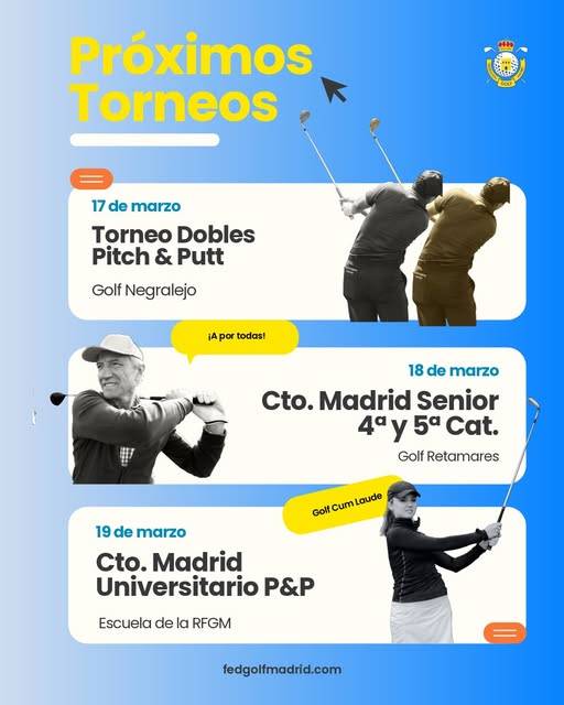 Torneo Dobles P&P Federación Madrileña Golf