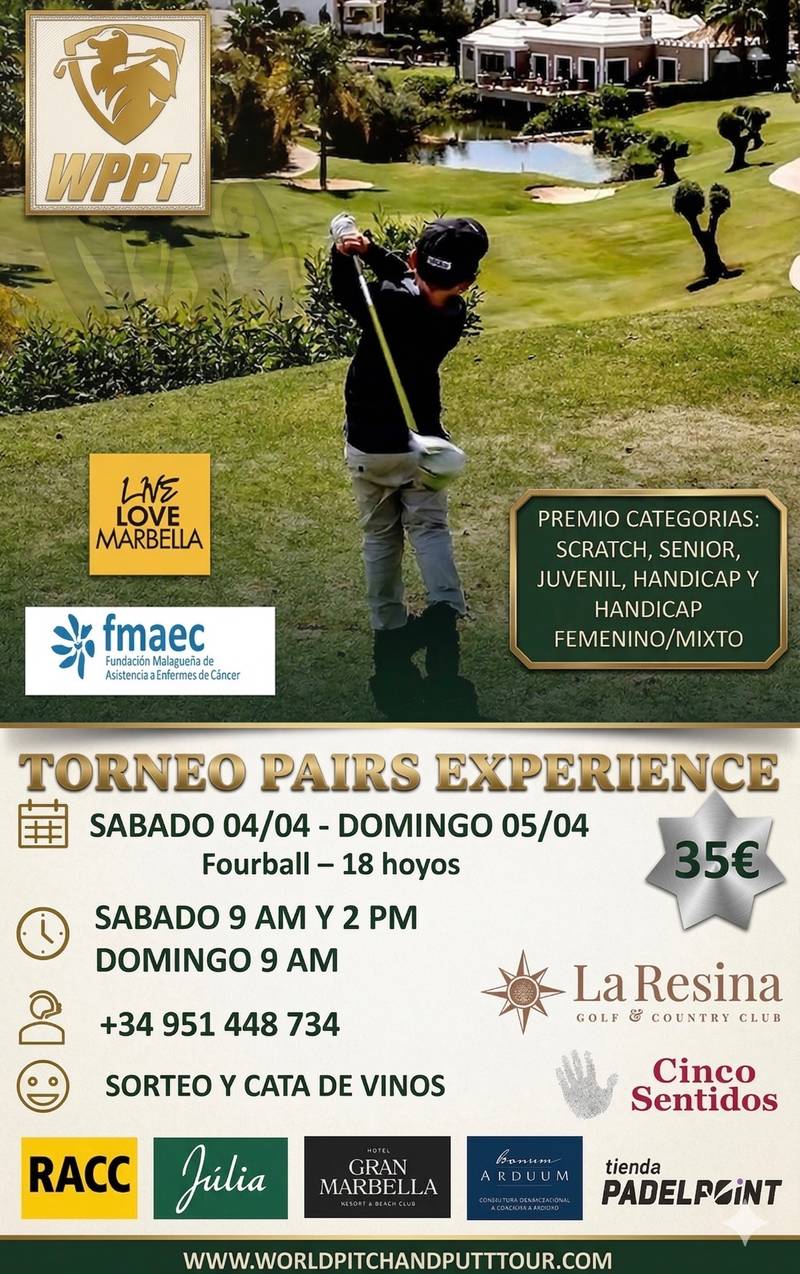 Torneo World Pitch & Putt Tour Costa del Sol